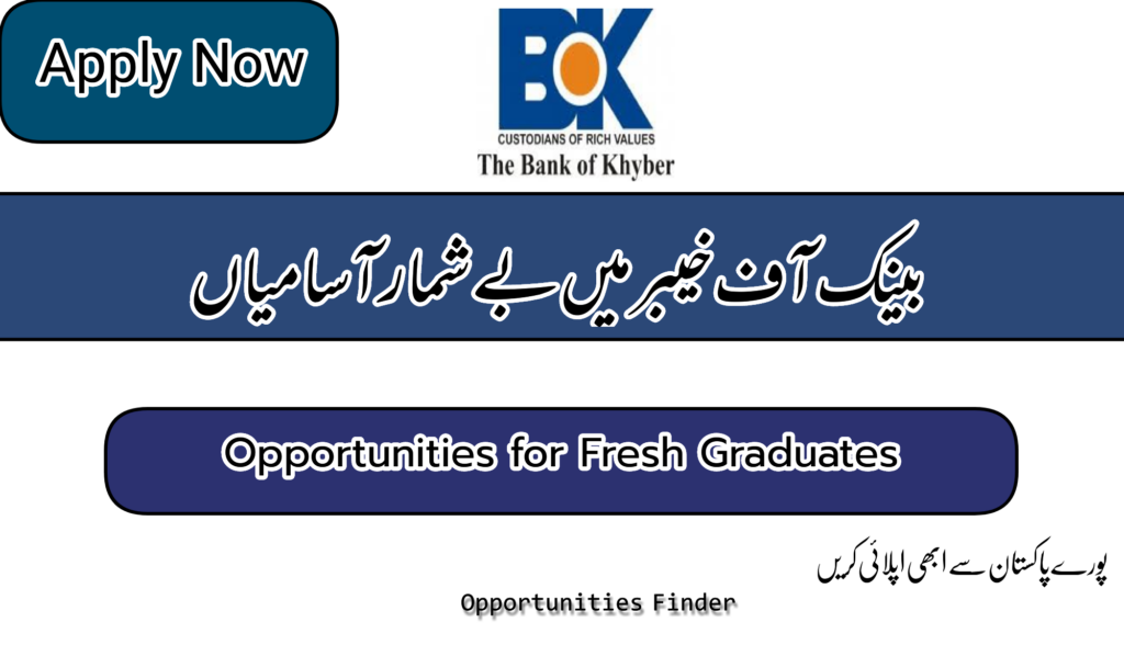 Bank of Khyber Batch Trainee Officers 2022 | Opportunities Finder
