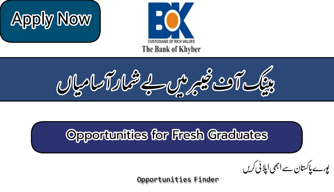 Bank of Khyber Branch Trainee officers