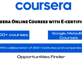 Coursera Online Courses with E-certificates