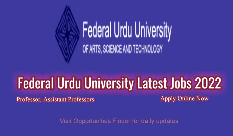 Federal Urdu University of Science and Technology FUUAST Latest Jobs