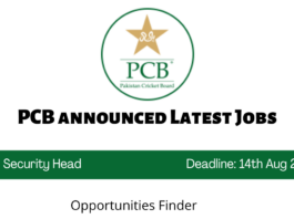 PCB announced Latest Jobs