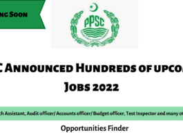 PPSC Announced Hundreds of upcoming Jobs 2022