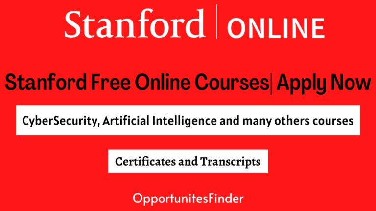 Stanford Free Online Courses| Apply Now