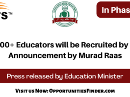 16000+ Educators will be Recruited by NTS Announcement by Murad Raas