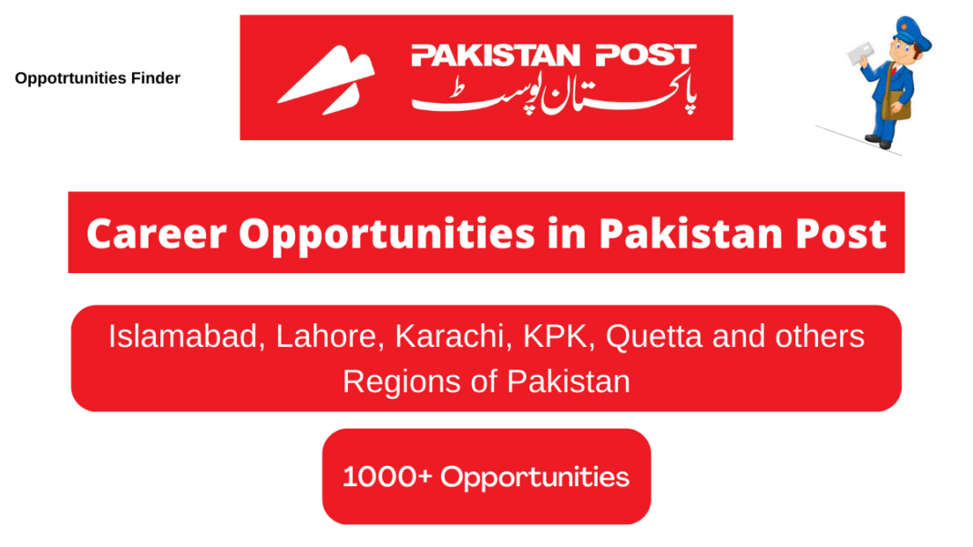Pakistan Post Career Opportunities all over Pakistan