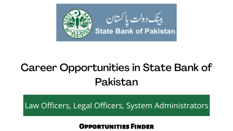 Career Opportunities in State Bank of Pakistan| Latest Jobs in SBP