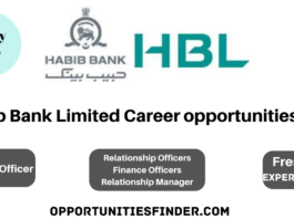 Habib Bank Limited Career opportunities 2022