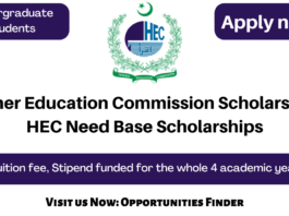 Higher Education Commission Scholarships 2022-2023 HEC Need Base Scholarships