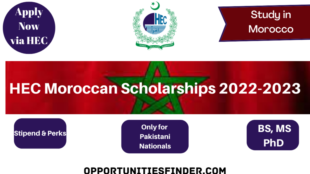 Higher education Commission Morocco Government Scholarships for Pakistani Students HEC Scholarships 2022-2023