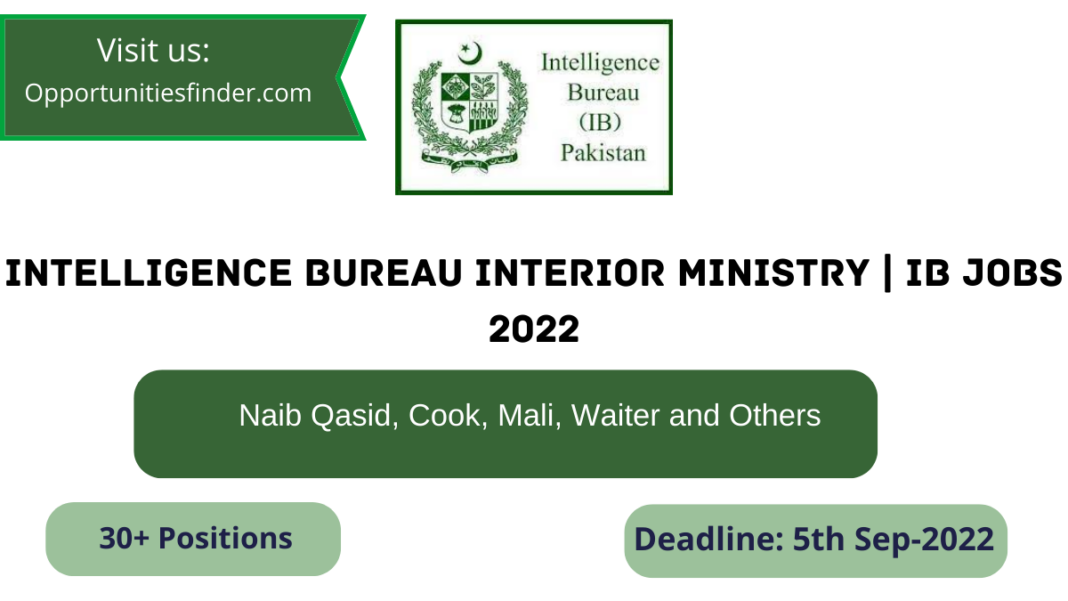 Intelligence Bureau Interior Ministry IB Jobs 2022