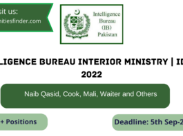 Intelligence Bureau Interior Ministry IB Jobs 2022