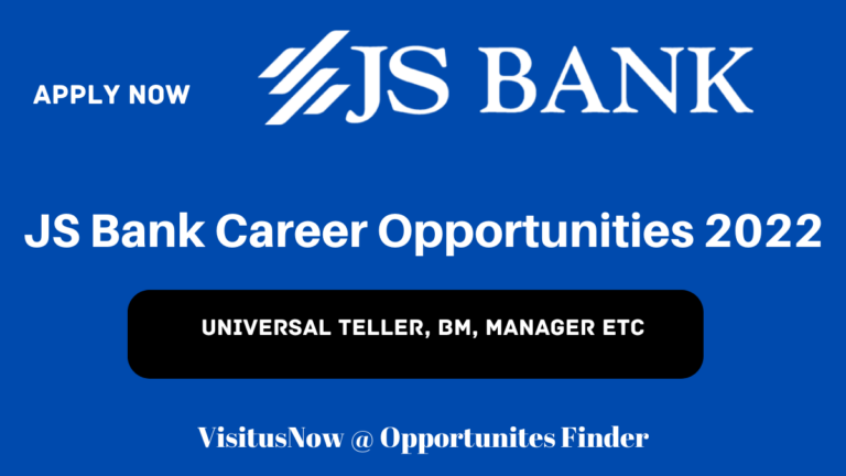 JS Bank Careers Opportunities 2022