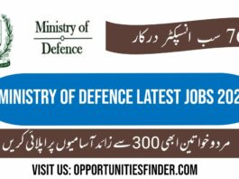 Ministry of Defence Latest Jobs 2022 Hundreds of Vacant Situation Apply now