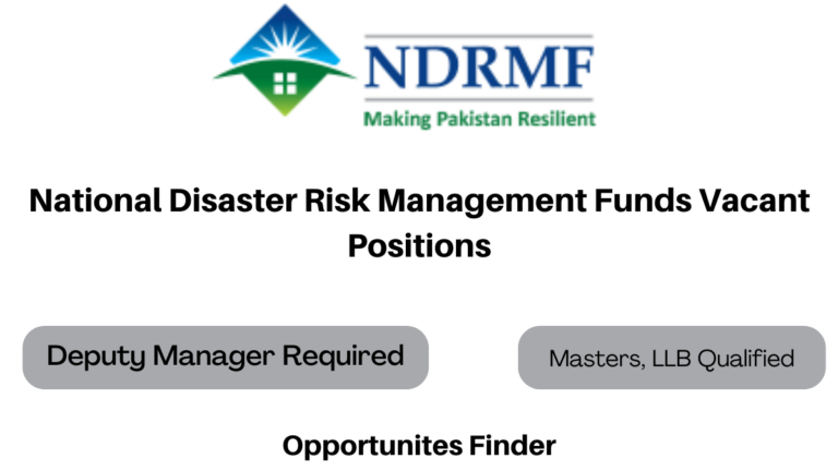 National Disaster Risk Management Funds Vacant Positions