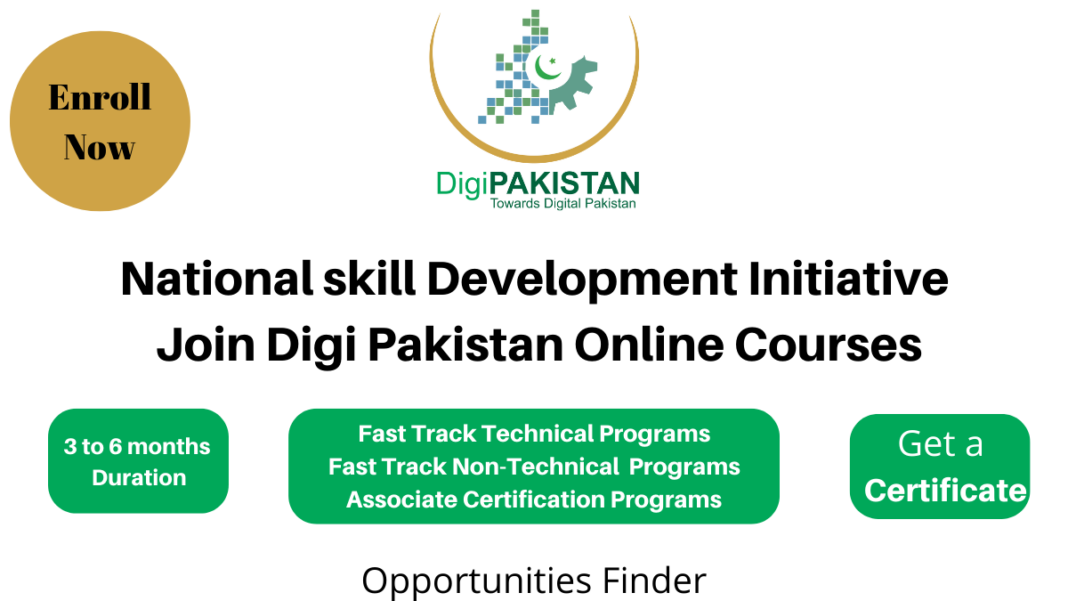 National skill Development Initiative Join Digi Pakistan Online Courses
