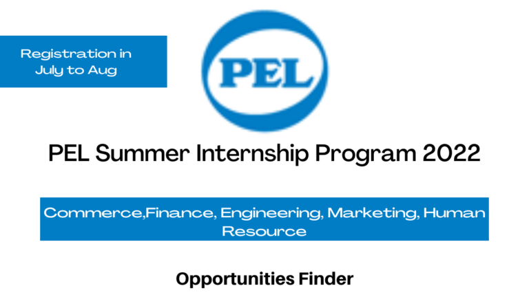 PEL Summer Internship Program 2022