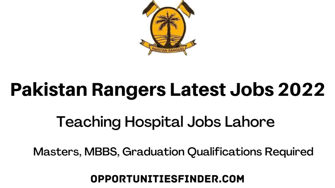 Pakistan Rangers Latest Jobs 2022