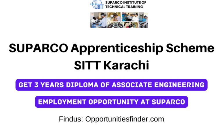 SUPARCO Apprenticeship Scheme 2022| SITT Karachi