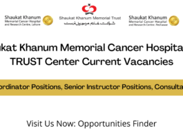 Shaukat Khanum Memorial Cancer Hospital and TRUST Center Current Vacancies