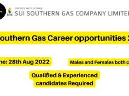 Sui Southern Gas Career opportunities 2022