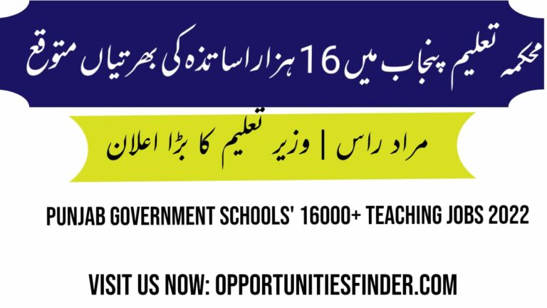 Upcoming 16000+ Educators Jobs 2022| Teaching Jobs for Schools