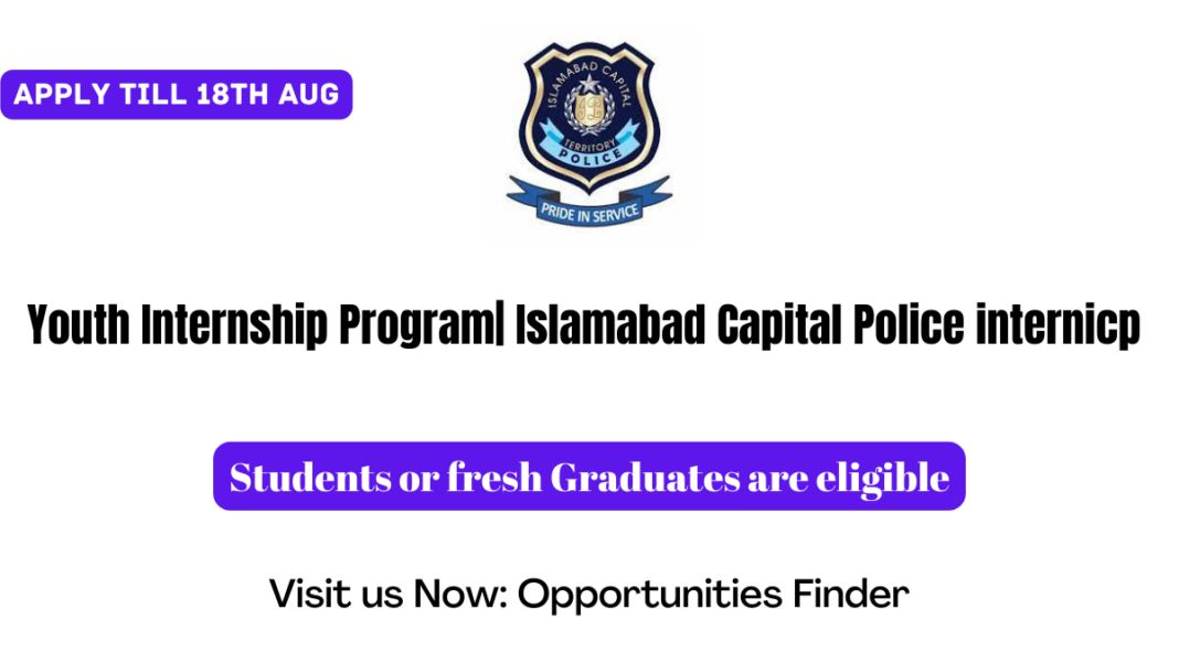 Youth Internship Program Islamabad Capital Police internicp 2022