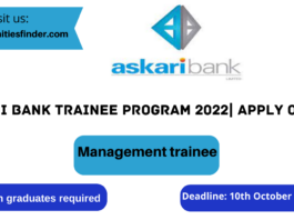 Askari Bank Trainee Program 2022| apply online