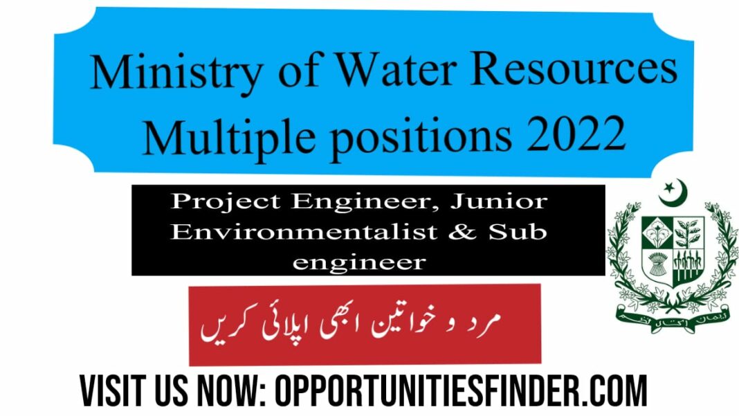 Federal government Ministry of Water Resources latest Jobs 2022