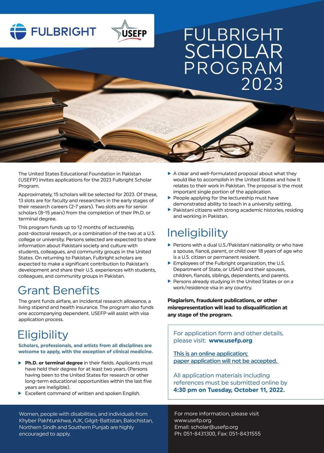 FulBright Scholarship Program 2023| For Pakistani Citizens