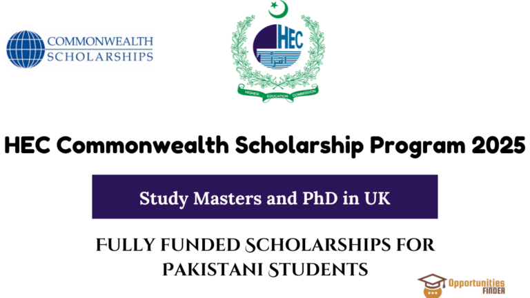 HEC Commonwealth CSC Scholarship Program 2025