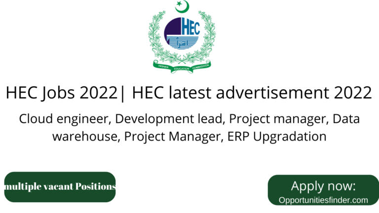 HEC Jobs 2022| HEC latest advertisement 2022