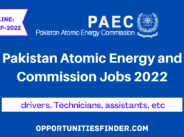 PAEC Jobs 2022| Latest advertisement| Apply Online-opportunitiesfinder.com