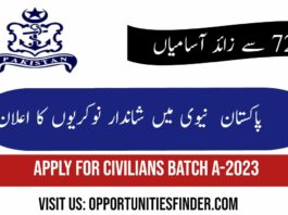 Pakistan Navy Jobs 2022 Join as Civilian A-2023 Batch