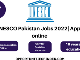 UNESCO Pakistan Jobs 2022 Apply online