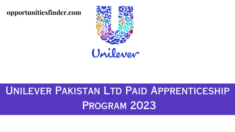 Unilever Pakistan Ltd Paid Apprenticeship Program 2023