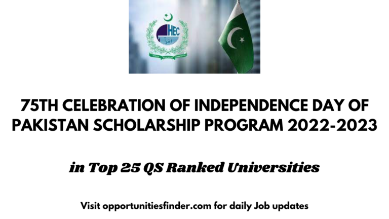 Top 75 Talent Scholarship Programme for Pakistani Students| HEC Program for MS- PhD