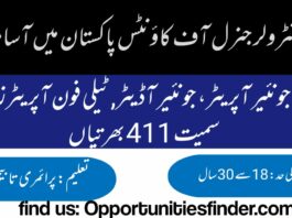 Department of Controller General Accounts Latest Positions 2022 latest Advertisement