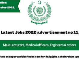 FPSC Latest Jobs 2022| advertisement no 11/2022