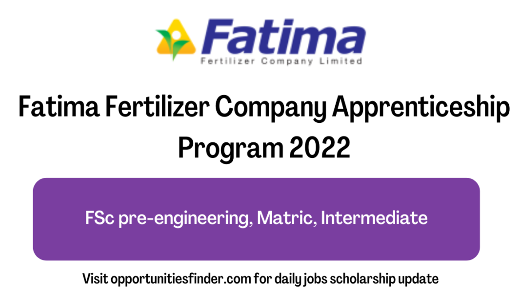 Fatima Fertilizer Company Apprenticeship Program 2022| FFC Career opportunities
