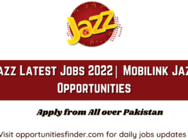 Jazz Latest Jobs 2022| Mobilink Jazz Opportunities