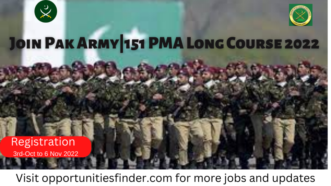 Join Pak Army151 PMA Long Course 2022