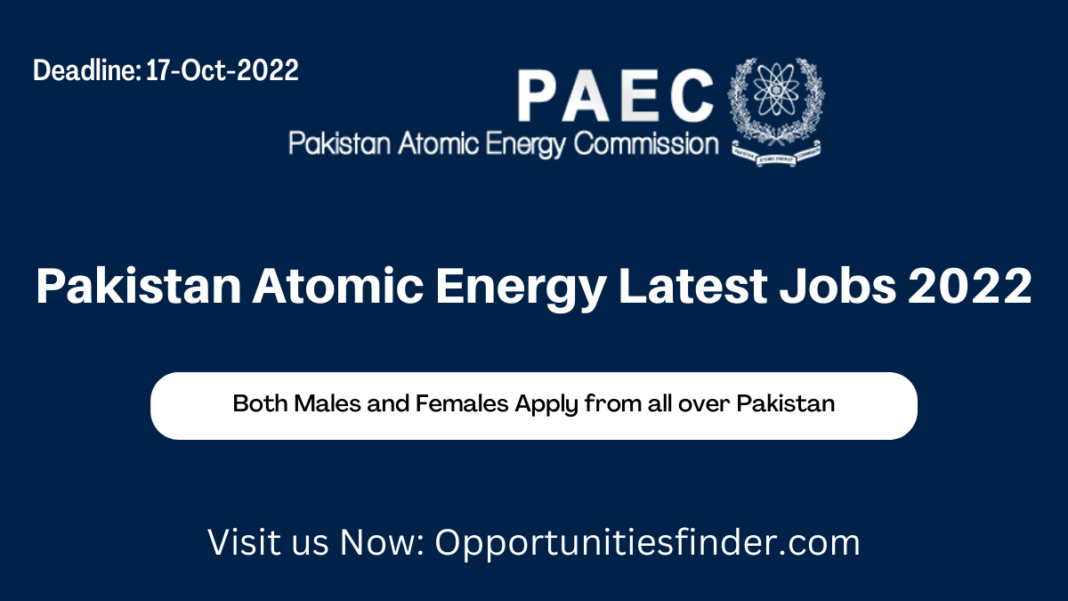 Pakistan Atomic Energy Latest Jobs 2022