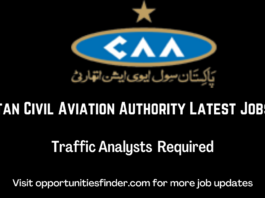 Pakistan Civil Aviation Authority Latest Jobs 2022| Traffic Analysts Opportunities