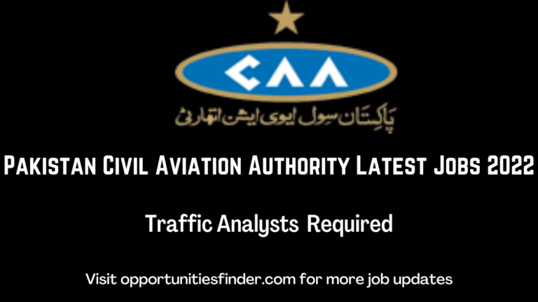 Pakistan Civil Aviation Authority Latest Jobs 2022| Traffic Analysts Opportunities