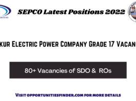 SEPCO Latest Positions 2022