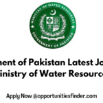 Government of Pakistan Latest Jobs 2022 Ministry of Water Resources