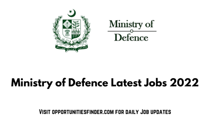 Ministry of Defence Latest Jobs 2022