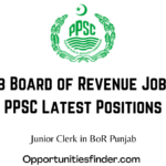 Punjab Board of Revenue Jobs 2022 PPSC Latest Positions