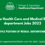 Specialize Health Care and Medical Education department Jobs 2022