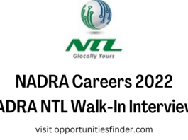 NADRA Careers 2022| NADRA NTL Walk In Interviews